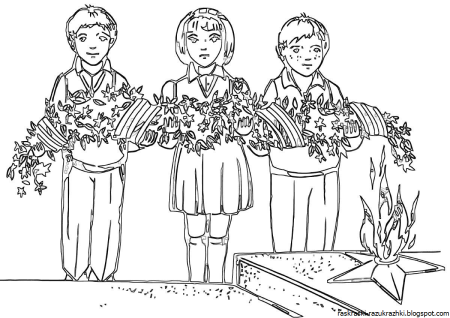 Раскраска война для детей