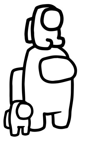 Картинки раскраски амонг АС игра