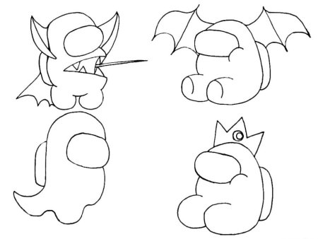 Раскраска амонг АС