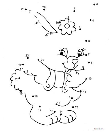 Соединить точки по цифрам