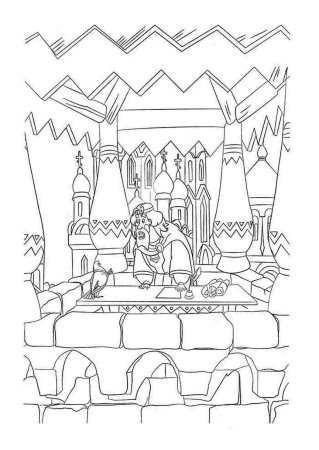 33 Богатыря раскраска