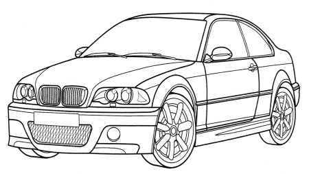 Раскраска БМВ м3 GTR