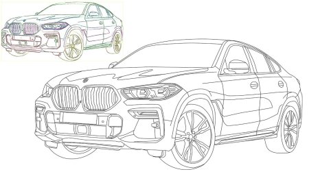Раскраска BMW m3 GTR