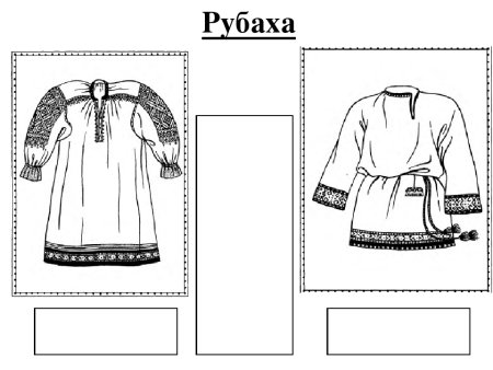 Русский народный костюм мужской рисунок