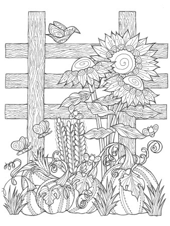 Раскраски природа красивые