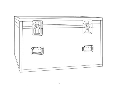 Сундук раскраска