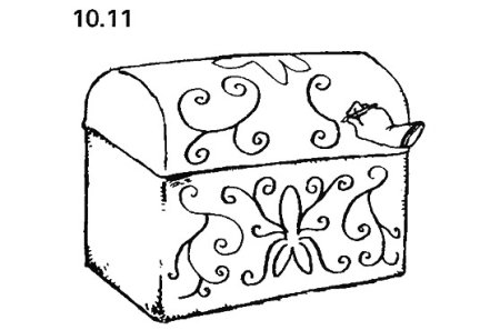 Сундук раскраска