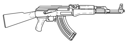 АК 47 чертеж