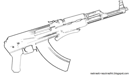 Раскраска автомат Ока 47