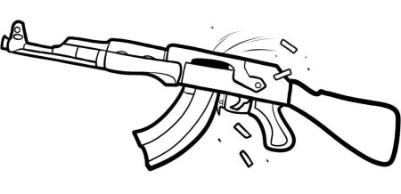 Автомат м4а1 чертежи