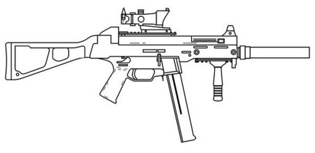 Автомат м16 раскраска