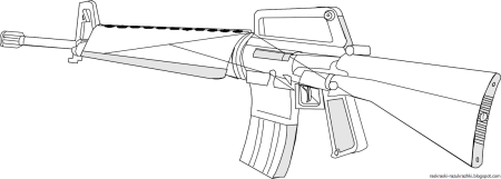 Раскраска автомат ППШ 41