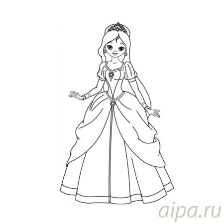 Мальвина раскраска