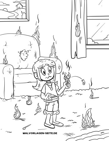 Раскраска огонь враг для детей