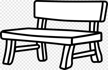 Эскиз скамейки из дерева