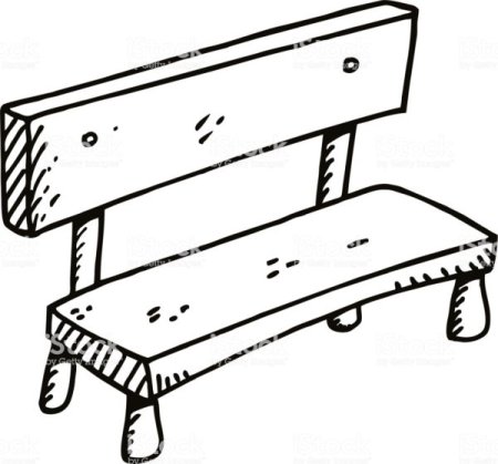 Лавочка рисунок