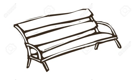 Раскраска парк с деревьями