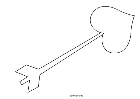 Стрела раскраска для детей