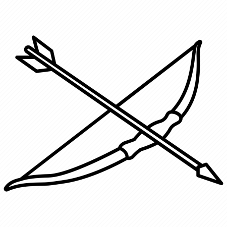 Bow and arrow карандашом