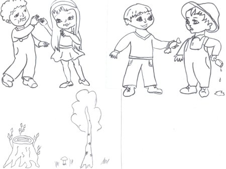 Рисунок на тему вежливость