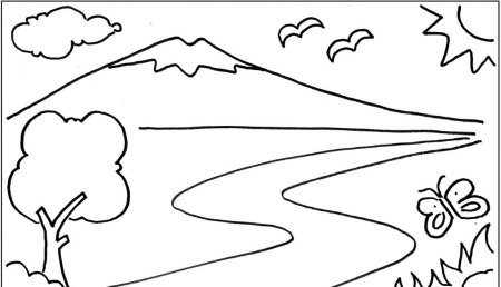 Раскраски природа красивые
