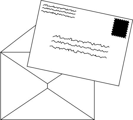 Раскраска письмо