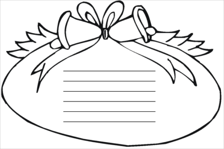 Новогодний конверт раскраска