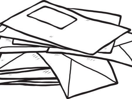 Стопка писем рисунок