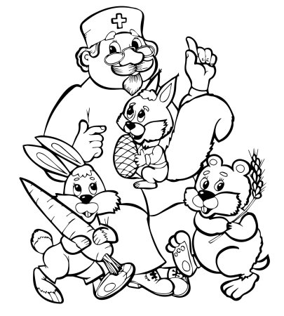 Доктор Айболит рисунок