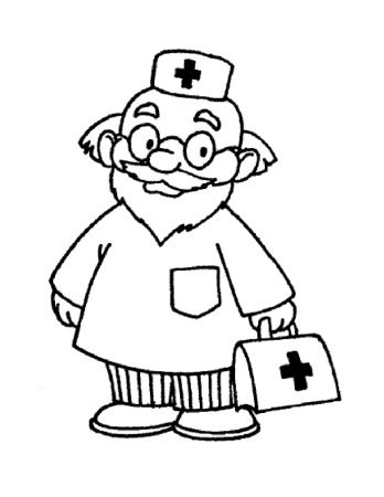 Раскраска Айболит