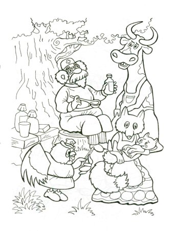 Рисунок доктора Айболита