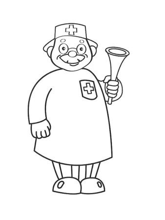 Доктор Айболит черно белый