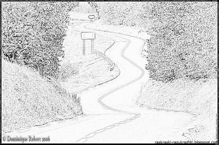 Дорога для раскрашивания