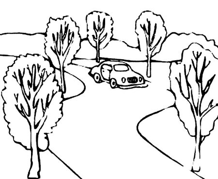 Дорога эскиз