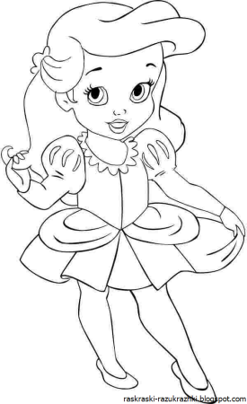 Раскраска кукла ЛОЛ малышка