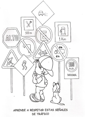 Знаки ПДД раскраска