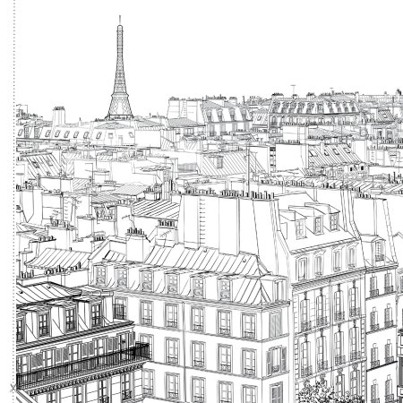Раскраска город Париж