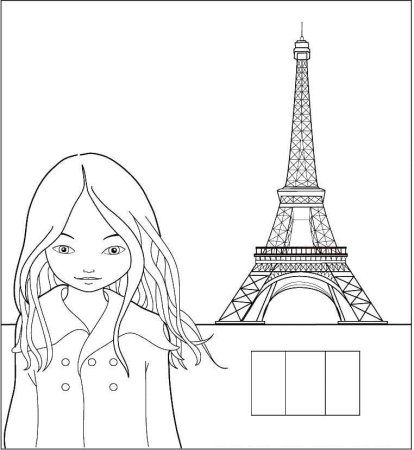 Раскраска Париж