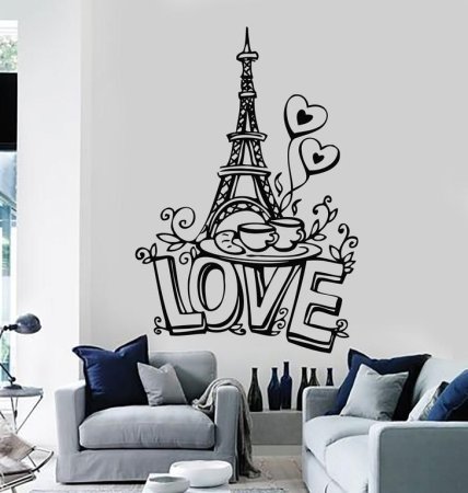 Наклейка интерьерная "Париж"