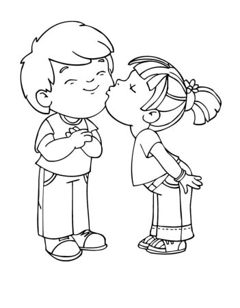 Раскраска любовь