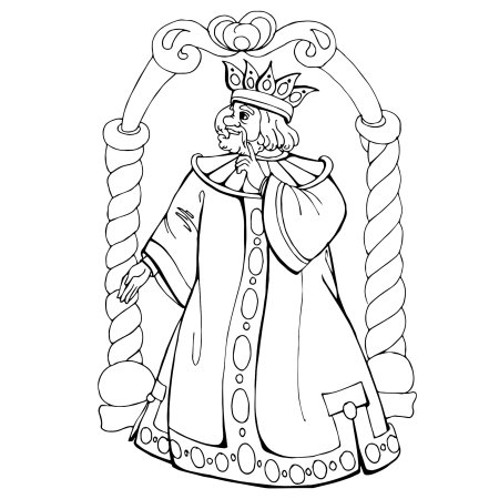 Царь раскраска