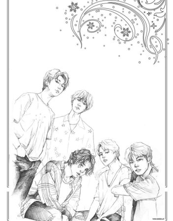 Группа БТС рисунки