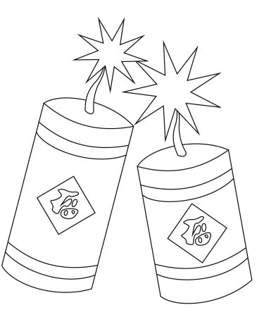 Хлопушка раскраска