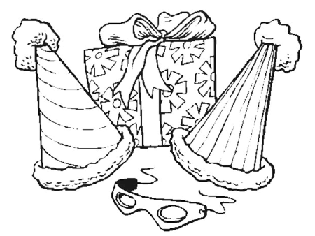 Новогодние колокольчики раскраска