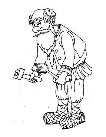 Дедушка Мороз раскраска