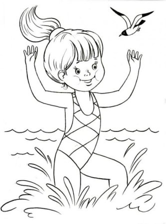 Раскраска закаливание для детей