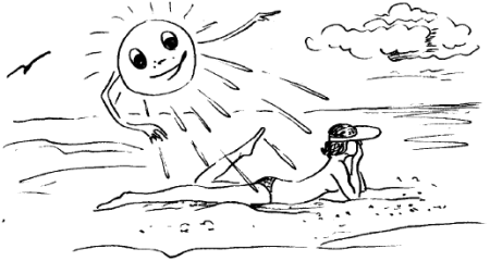 Закаливание раскраска