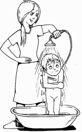 Раскраска гигиена для детей