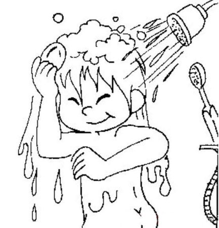 Закаливание раскраска