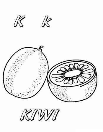 Киви для раскрашивания